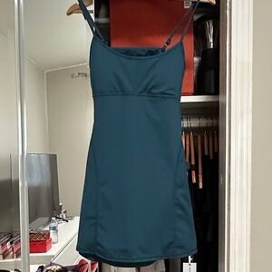PAC 1980 Teal Strappy Dress with shorts